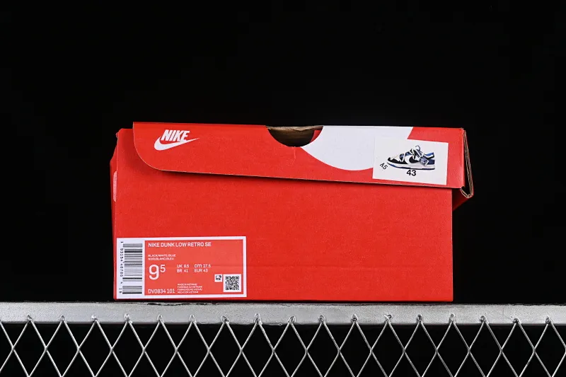 All categories Nk SB Dunk series Nk SB Dunk Low Low-top sneakers Nk Dunk Low Black and white blue High street style Protect the ocean Hemp rope deconstruction SB strap low-top casual sneakers DV0834-101